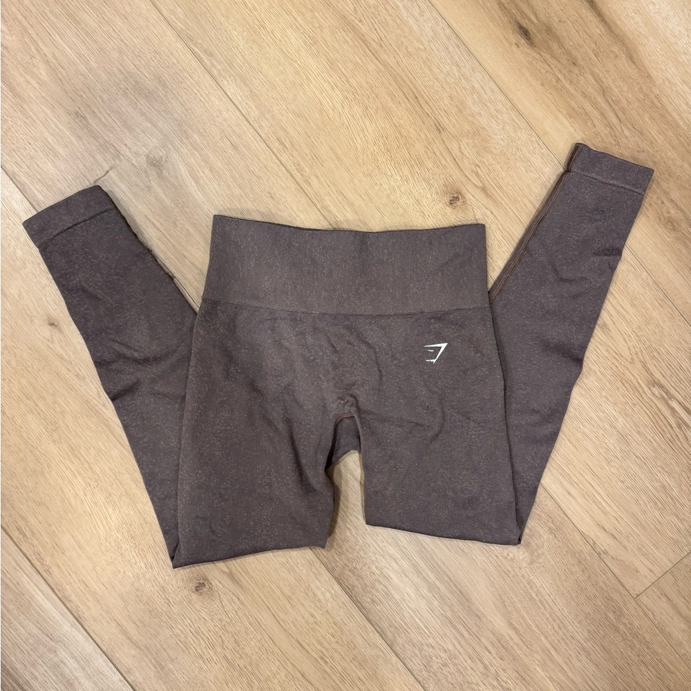 Brown Adapt Gym Shark Leggings